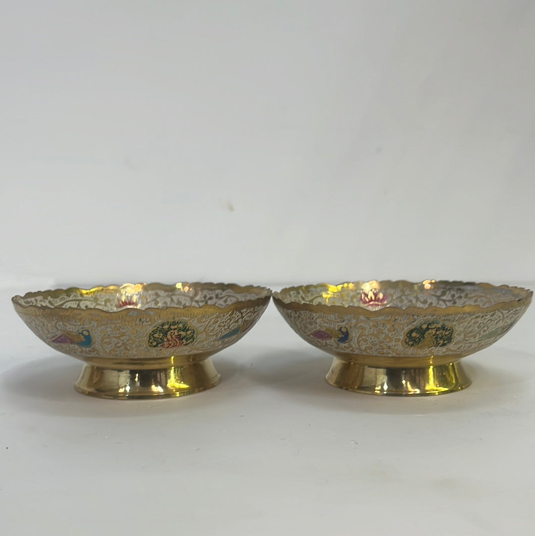 Set of white bowls