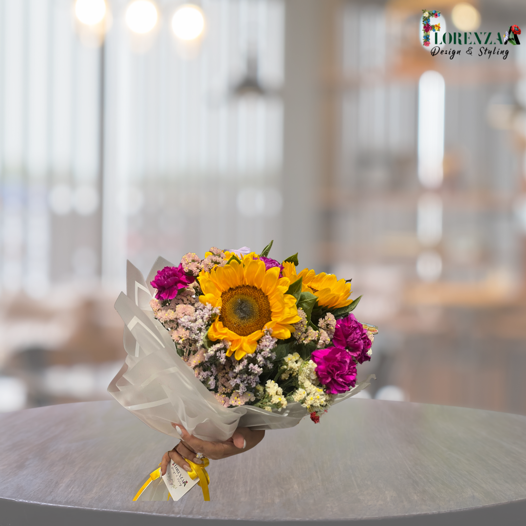 Blushing Sunflowers Bouquet