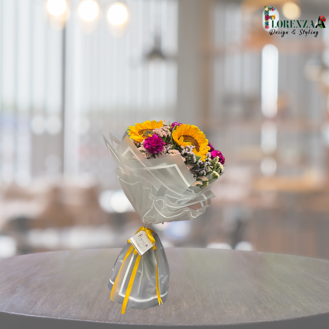 Blushing Sunflowers Bouquet