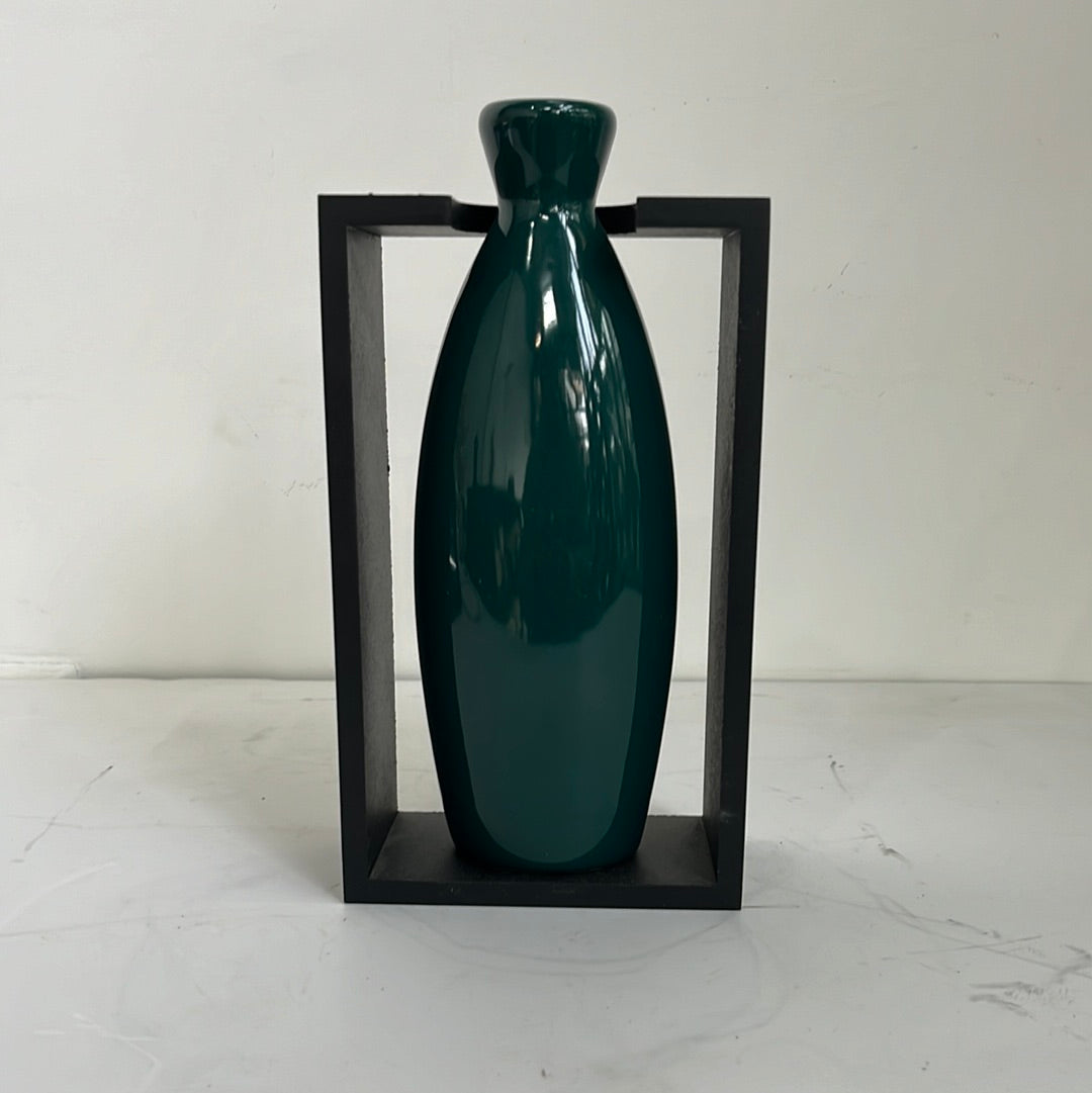 Vase in Wooden Frame