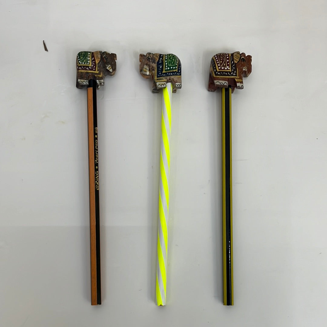 Stone carved Pencil tops