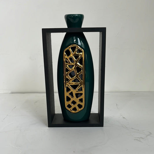 Vase in Wooden Frame