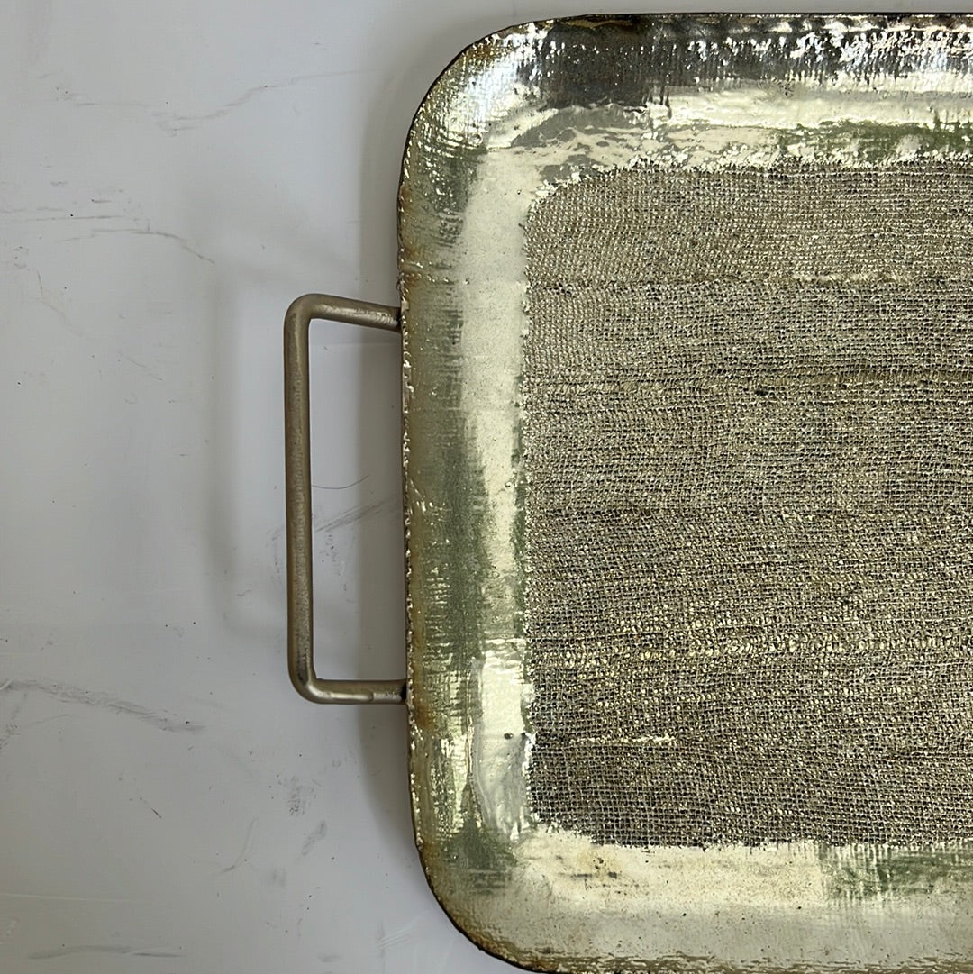 Antique silver tray