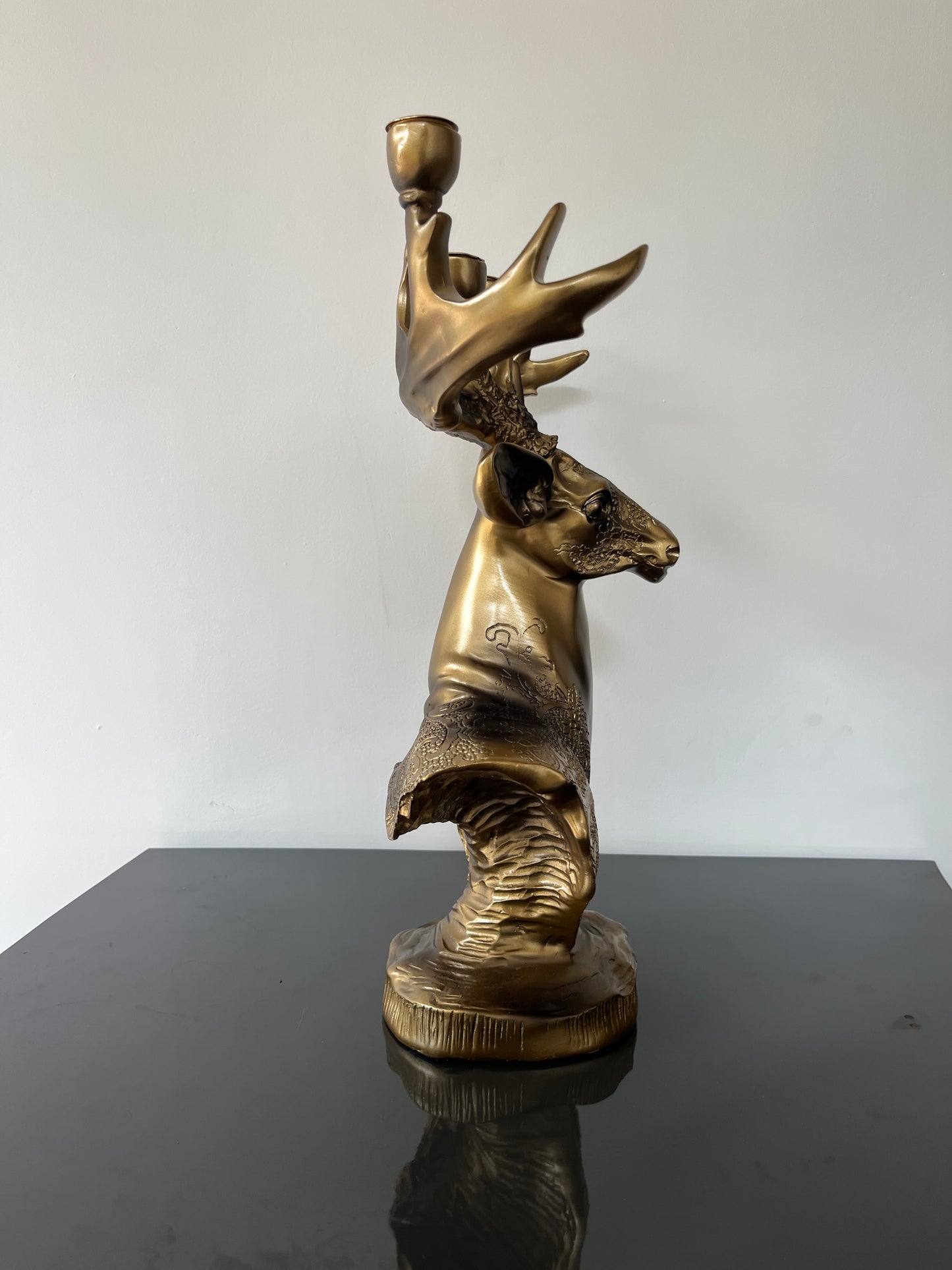 Home Decor Resin Deer Head Candle Stand