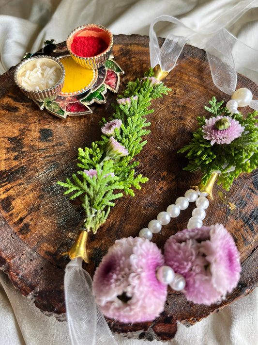 Green Serene Rakhi Lumba set Florenzaa