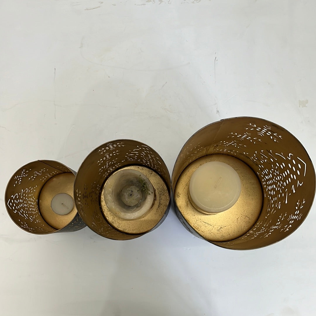 Set of 3 candle pot